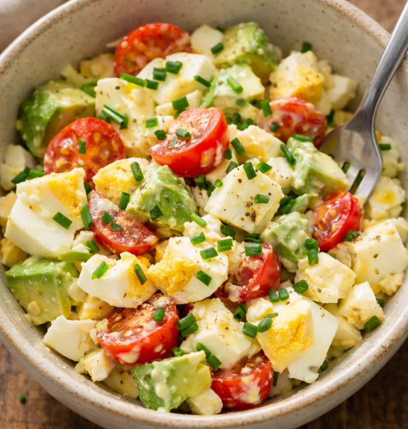 5-Minuten Ei-Avocado Bowl