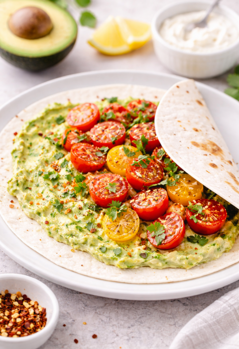 Avocado-Tomaten-Tortilla