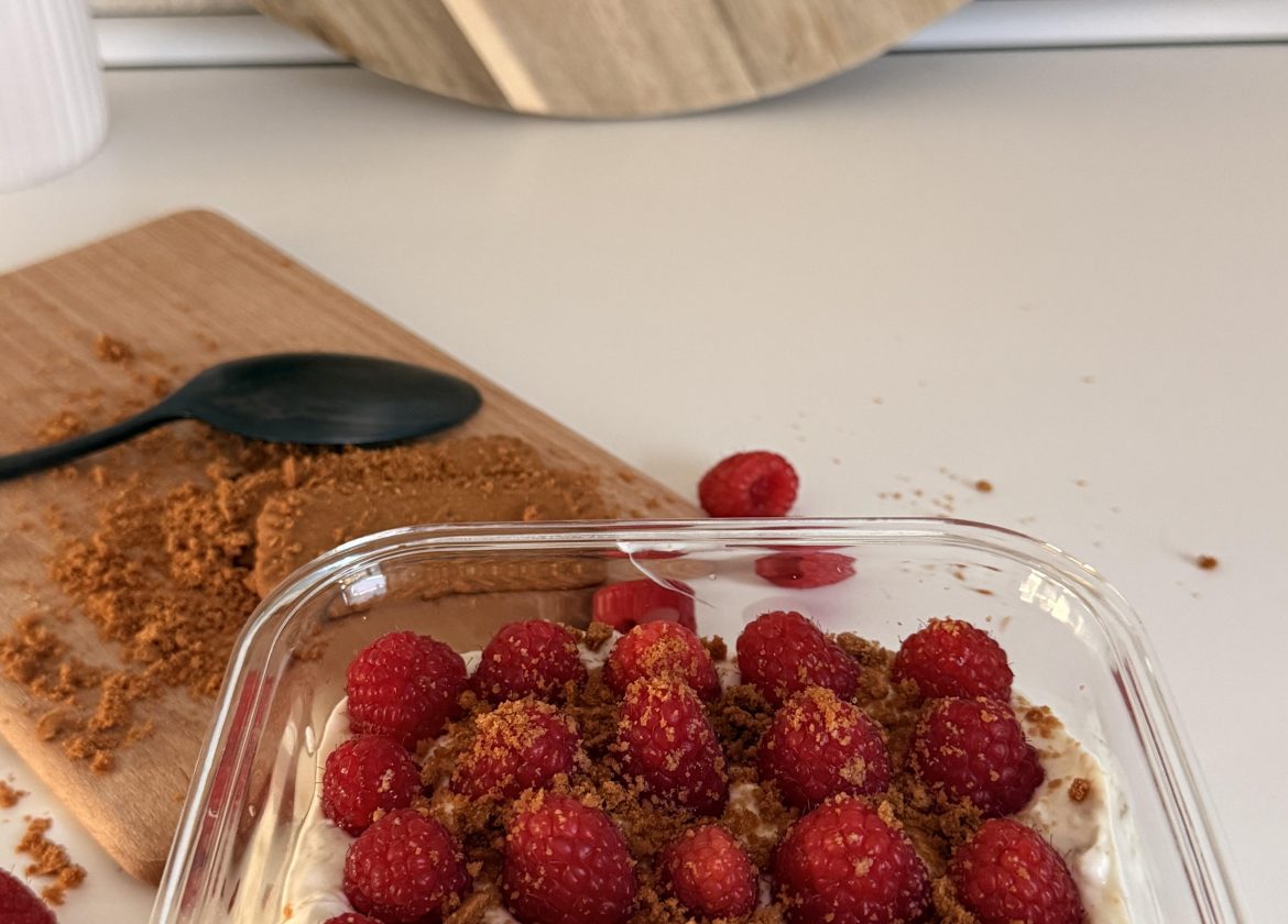 Biscoff Cheescake x Himbeeren