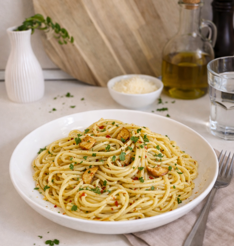 Schnelle Spaghetti Aglio e Olio