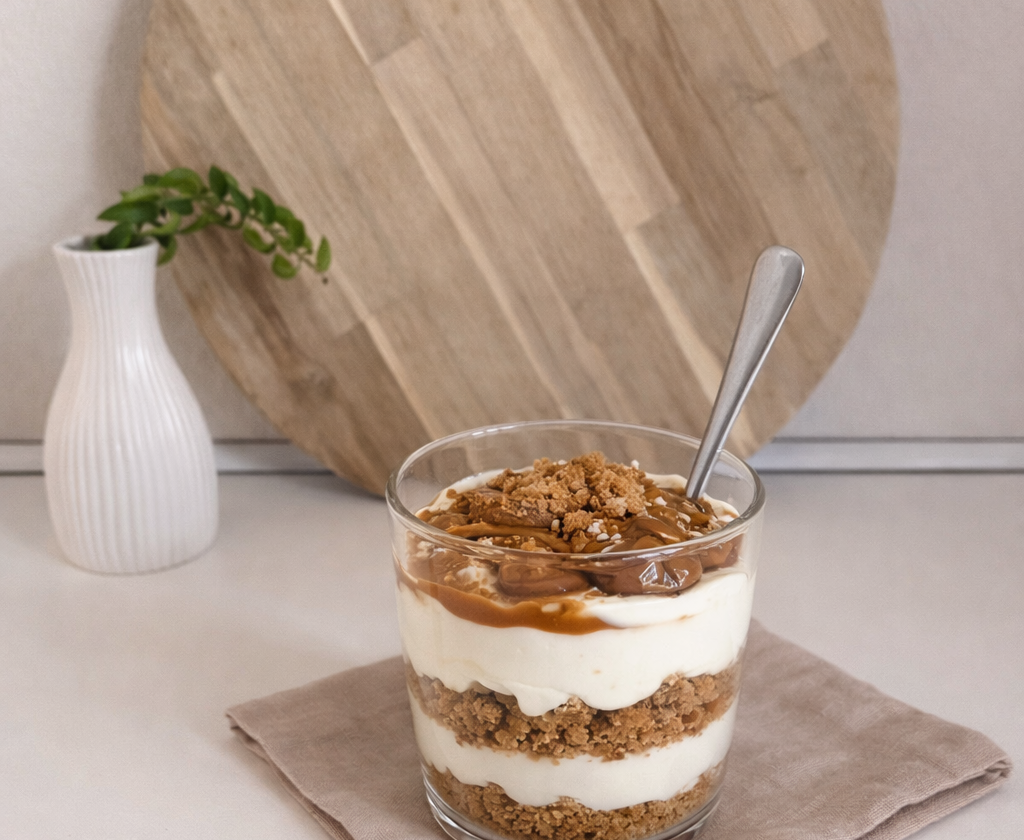 Schnelles Karamell-Crunch Dessert
