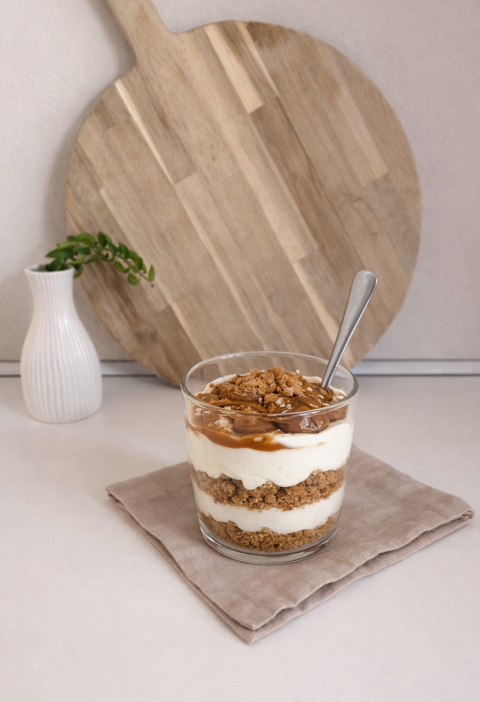 Schnelles Karamell-Crunch Dessert