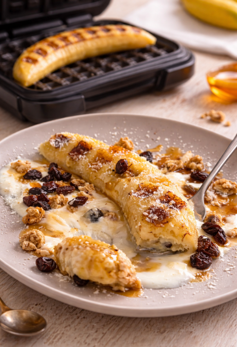 5-Minuten Bananen-Waffel (ohne Teig, nur 2 Zutaten)