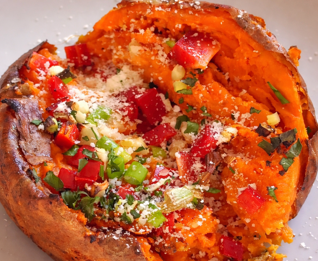 Airfryer Süßkartoffel mit würzigem Topping (einfach & alltagstauglich)