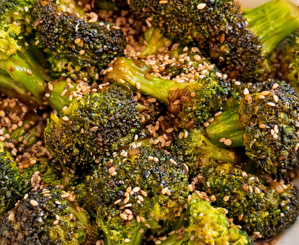 Brokkoli mit Soja-Honig-Sauce (10 Minuten Pfannenrezept)