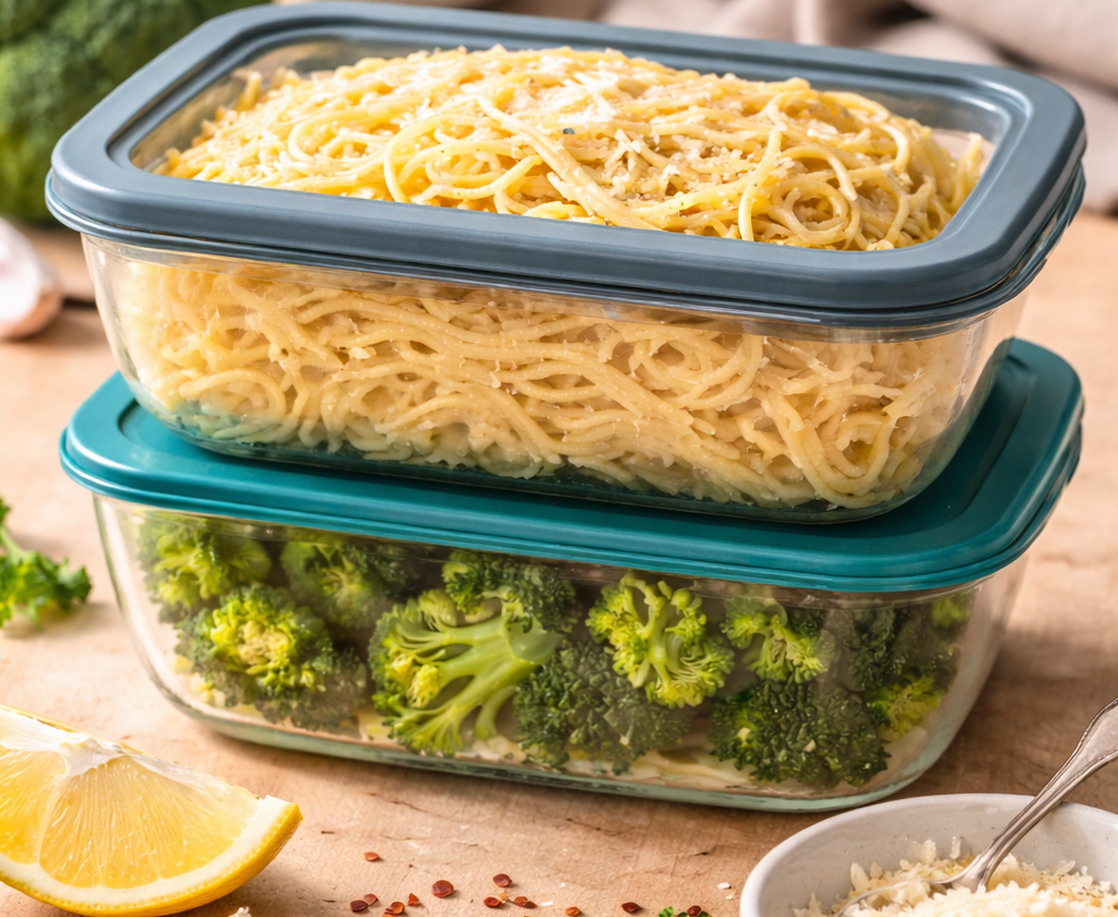 Meal Prep Spaghetti mit Brokkoli (einfach & alltagstauglich)