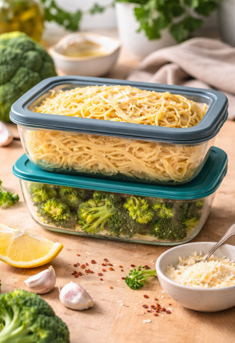 Meal Prep Spaghetti mit Brokkoli (einfach & alltagstauglich)