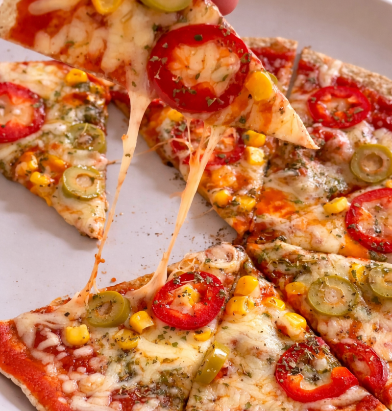 Tortilla Pizza in der Pfanne (ohne Ofen, in 7 Minuten fertig)