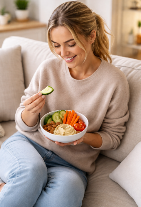 Warum „gesunde Snacks“ dich am Ende mehr essen lassen