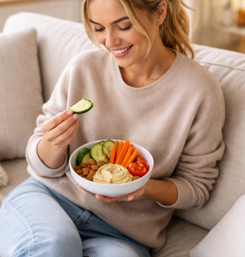 Warum „gesunde Snacks“ dich am Ende mehr essen lassen